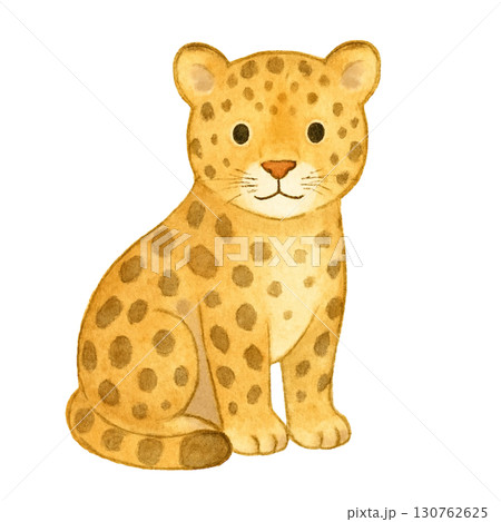 【動物】ヒョウのイラスト 130762625