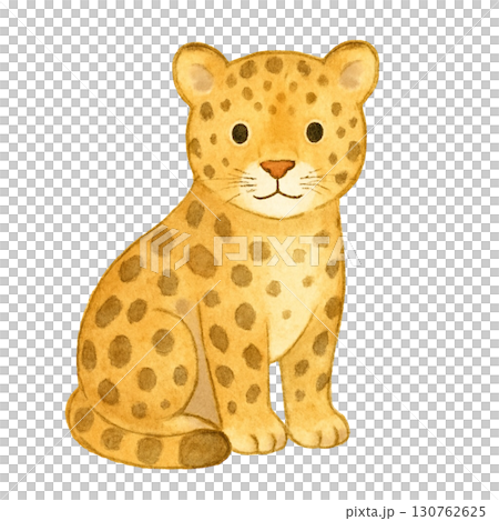 【動物】ヒョウのイラスト 130762625