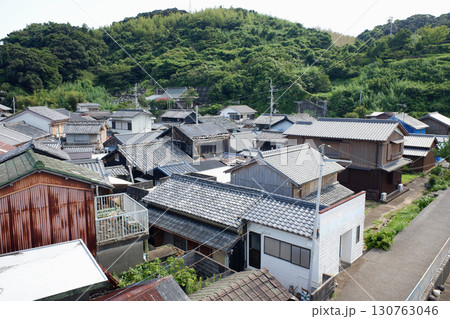 徳島県　出羽島の町の展望 130763046