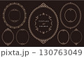 ビンテージフレームセット,アンティーク装飾素材,楕円 130763049