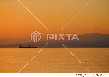 荒尾市 有明海 海岸 元旦の夕暮れ、 荒尾市 有明海 海岸 元旦の夕暮れ、 130763493