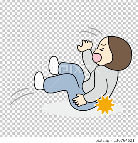 墜落的女人、墜落的老人 130764621