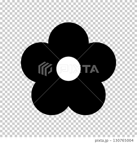 簡單的花圖示插圖 130765004