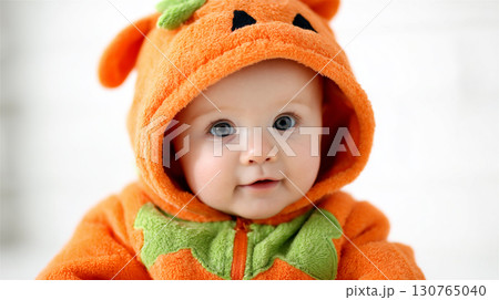 ハロウィンコスチュームのベビーポートレート 130765040