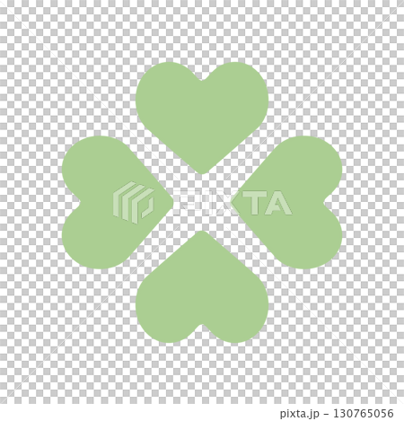四片葉子的三葉草圖標說明 130765056
