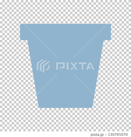 シンプルな鉢のアイコンイラスト シンプルな鉢のアイコンイラスト 130765070