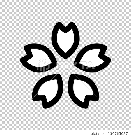 Cherry blossom icon illustration 130765087