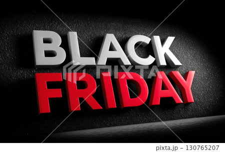 Black friday sign promoting huge shopping event 130765207