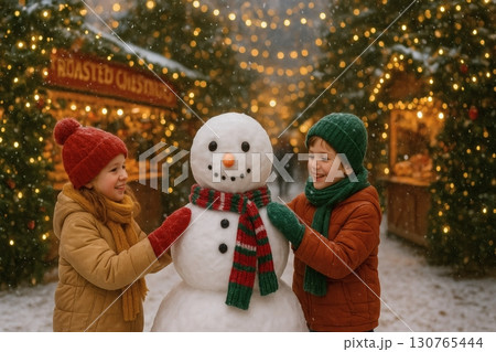 Romantic red heart gift boxes. 130765444