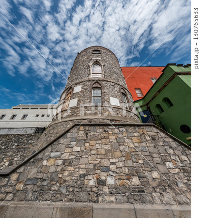 The historic Birmingham Tower of Dublin castle, Ireland 130765633
