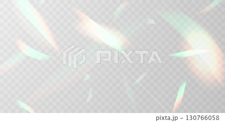 Light effect and zigzag ribbon falling from above on beam, swirl vector. 130766058