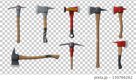 Set of item Firefighter character llustration. 130766262