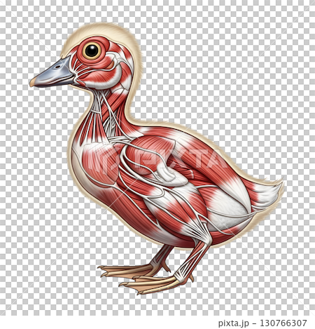 duckling anatomy llustration duckling anatomy llustration 130766307