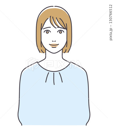 ブラウス姿の若い女性 130766512