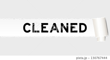 Ripped gray paper background that have word cleaned under torn part Ripped gray paper background that have word cleaned under torn part 130767444