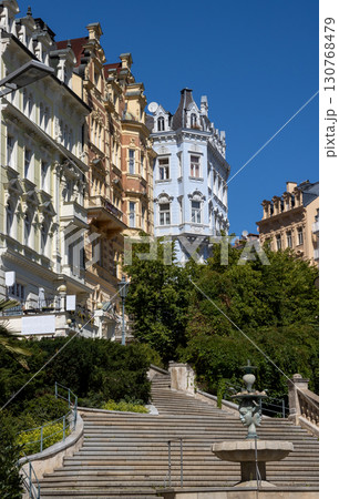 Details of historical architecture, Karlovy Vary, Czechia 130768479