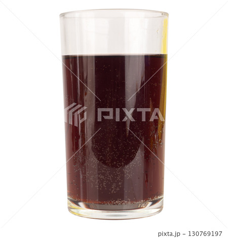 Cola in Wine Glass Minimalist Studio Shot on white background Cola in Wine Glass Minimalist Studio Shot on white background 130769197