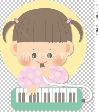 彈鍵盤口琴的女孩 彈鍵盤口琴的女孩 130769990