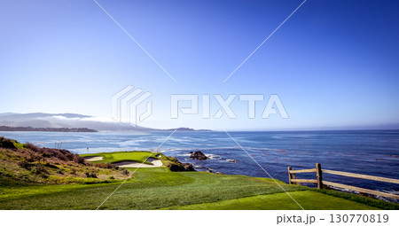 Pebble Beach golf course, Monterey, California, usa Pebble Beach golf course, Monterey, California, usa 130770819