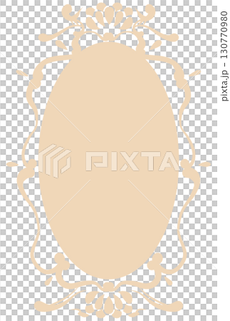 Light orange elegant frame 130770980