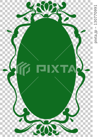 Green elegant frame 130770991