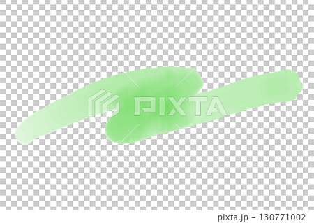 Watercolor-style underline illustration green 130771002