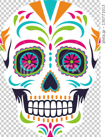 メキシコの死者の日を象徴するカラベラ 130771013