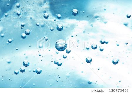 Underwater structure. Air oxygen bubbles in water. Macro Underwater structure. Air oxygen bubbles in water. Macro 130773495