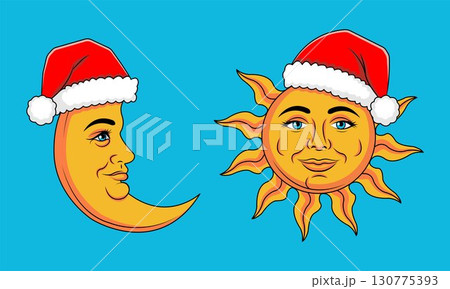 Christmas Sun and Moon 130775393