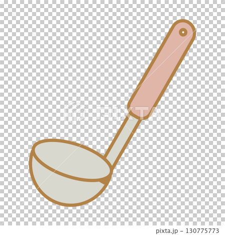 シンプルなおたまのイラスト 130775773