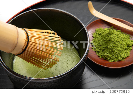 日本の伝統文化、茶道イメージの抹茶 130775916