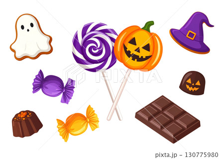 ハロウィンカラーのお菓子セット 130775980