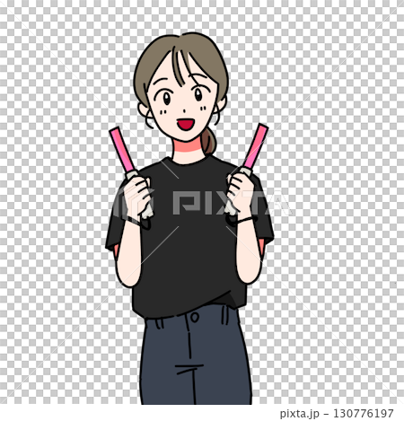 偶像粉絲（黑色T卹） 130776197