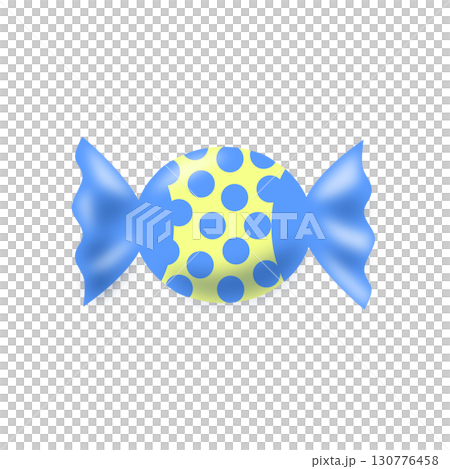 藍色和黃色的糖果 130776458