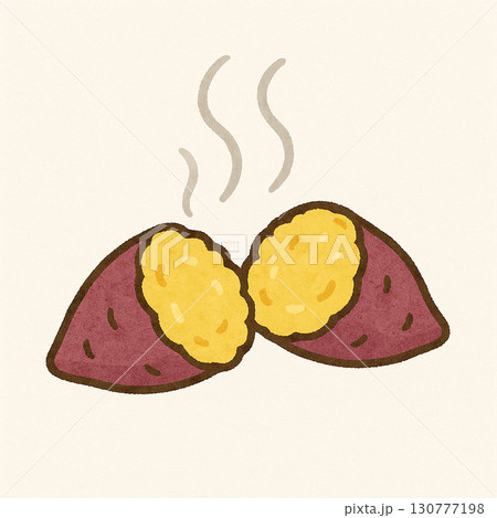 さつまいもシリーズ:割った焼き芋のワンポイント さつまいもシリーズ:割った焼き芋のワンポイント 130777198