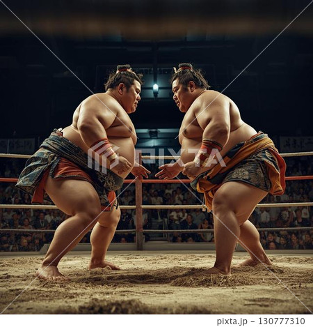 取組に挑む力士 130777310