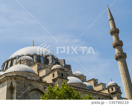 Stunning detail of Suleymaniye Mosque and its minarets, Istanbul, Turkey Stunning detail of Suleymaniye Mosque and its minarets, Istanbul, Turkey 130780210