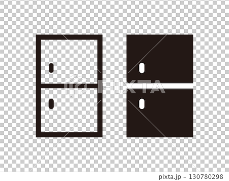 Set of refrigerator icons 130780298