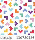 Colorful arrow seamless geometric pattern design 130780326