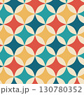 Colorful retro halftone shapes seamless pattern background 130780352