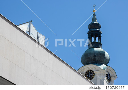 Tower of Maria Magdalena church, Karlovy Vary, Czechia 130780465