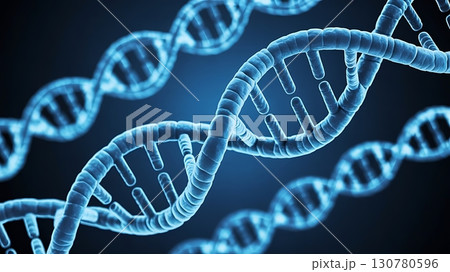Three dimensional rendering of multiple dna...のイラスト素材 [130780596] - PIXTA
