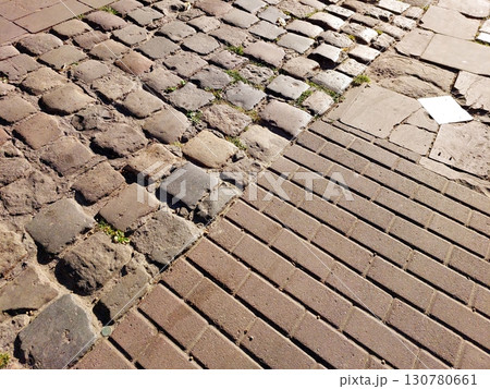Exploring Diverse Paving Stone Textures Blends Natural Charm With Urban Elegance 130780661