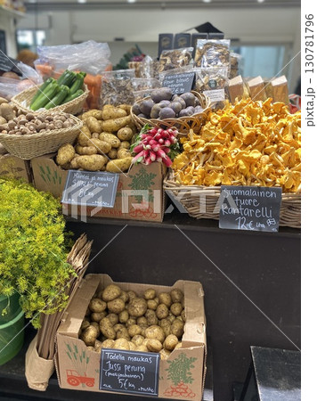 ヘルシンキのマーケットホール 130781796