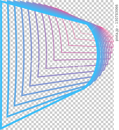Square gradient blue and pink frame, banner, brand, logo or symbol 130783066