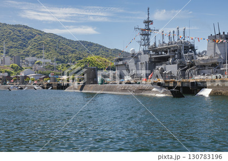 呉湾、満艦飾の自衛艦 呉湾、満艦飾の自衛艦 130783196