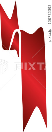 Red price tag ribbon and banner 130783392