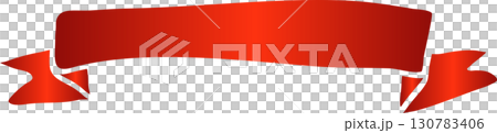 Red price tag ribbon and banner 130783406