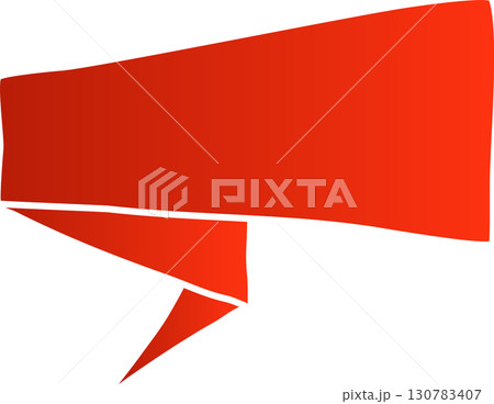 Red price tag ribbon and banner Red price tag ribbon and banner 130783407
