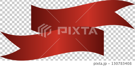 Red price tag ribbon and banner Red price tag ribbon and banner 130783408